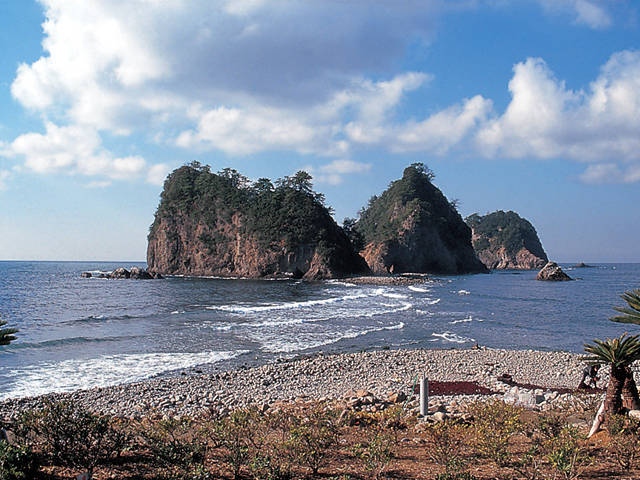 堂ヶ島のトンボロ 瀬浜海岸 の営業時間 場所 地図等の情報 まっぷるトラベルガイド