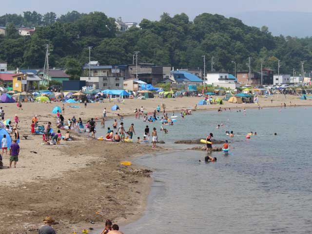 浜中・モイレ海水浴場(キャンプ場)