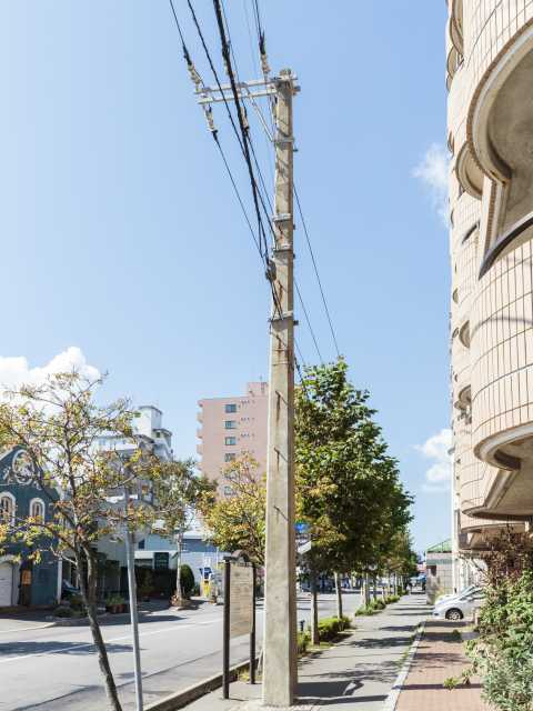 日本最古のコンクリート電柱の画像 1枚目