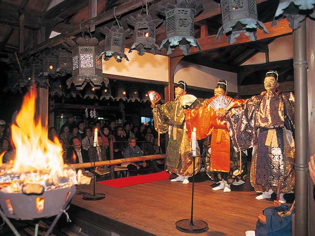 奈良豆比古神社 翁舞