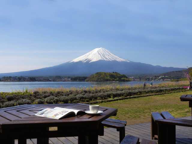富士山の見えるカフェの画像 2枚目