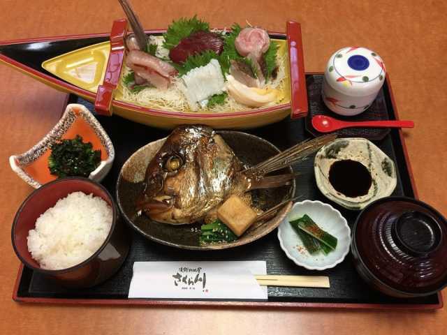 刺身定食とのどぐろめし さくら川