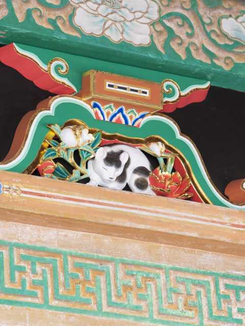 日光東照宮眠り猫の画像 1枚目