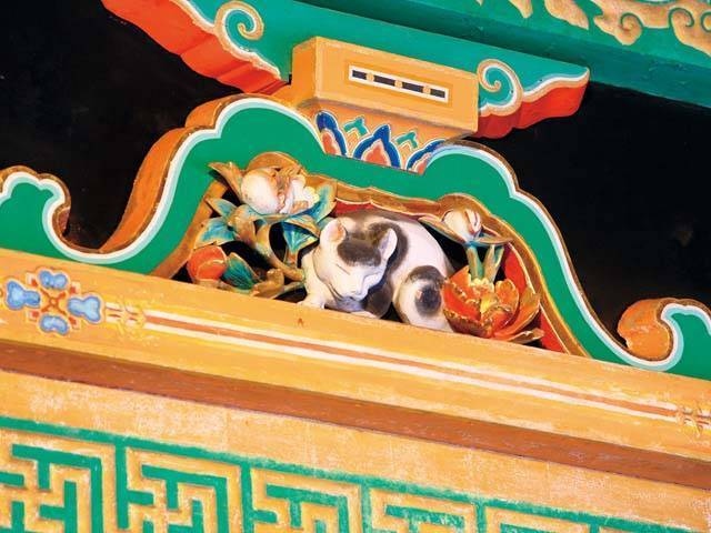 日光東照宮眠り猫の画像 2枚目