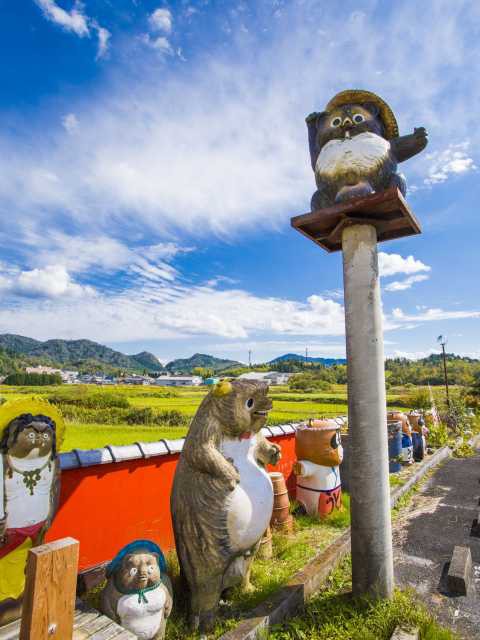 信楽の町並み