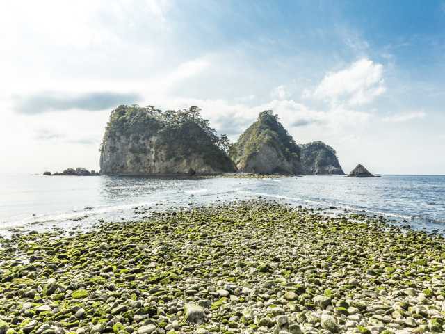 堂ヶ島のトンボロ(瀬浜海岸)の画像 3枚目