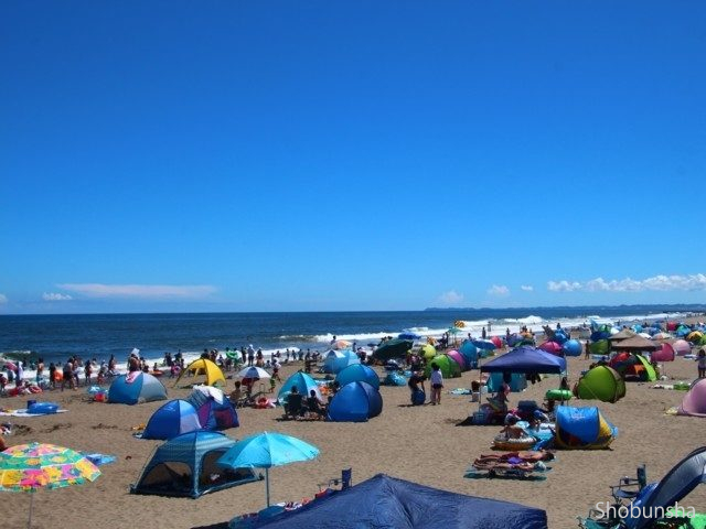 九十九里浜の真ん中 白里海水浴場(千葉県)
