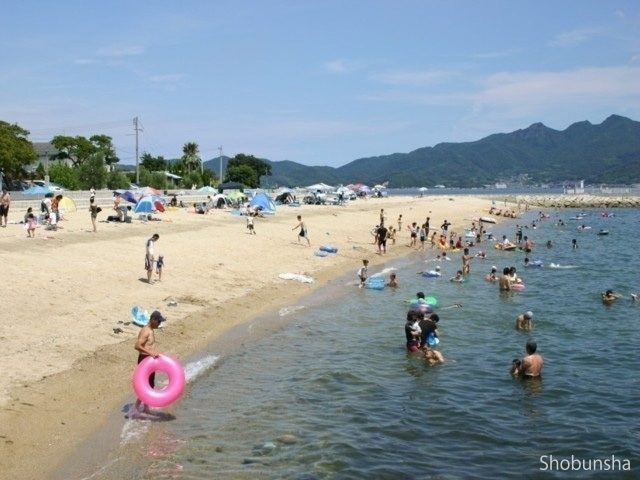 船で行く オリーブビーチ(香川県)