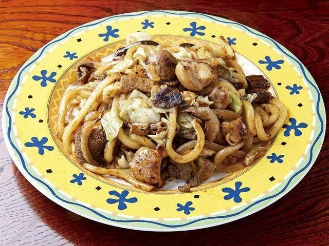 岡山 津山 スタミナ系b級グルメ ホルモンうどん まっぷるトラベルガイド