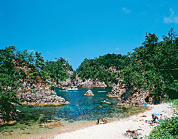 浦富海岸はこんなトコロ