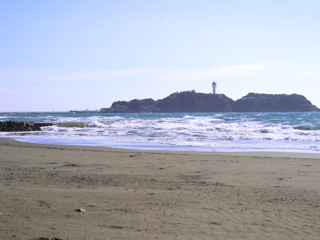 スラムダンク聖地「鵠沼海岸」（神奈川県）