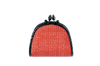 2位 結城紬 豆ランド がま口