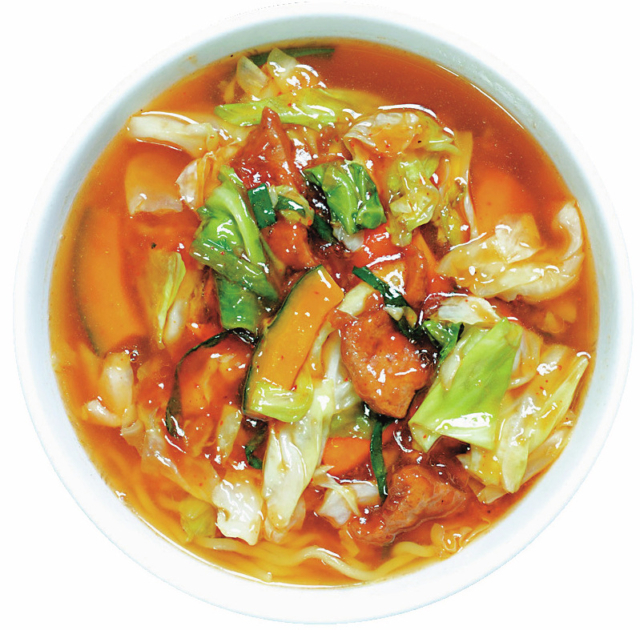 【茨城ご当地グルメ×スタミナラーメン】野菜とレバーが入ったピリ辛のあんが決め手「スタミナラーメン松五郎総本家」