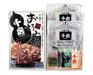 【大阪×味土産10】千房のお好み焼 イカ豚ミックス(冷凍)2枚入り 1100円