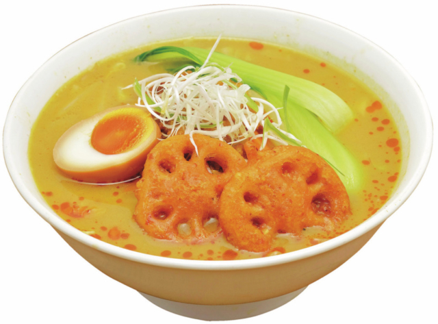 【茨城ご当地グルメ×レンコンカレーラーメン】れんこんづくしの人気ラーメン「中華の福来軒」