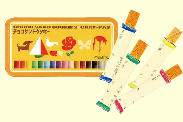 JR西日本限定販売 チョコサンドクッキー (クレパス柄)