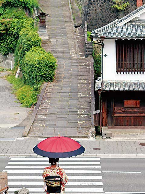 【杵築で城下町散策】酢屋の坂