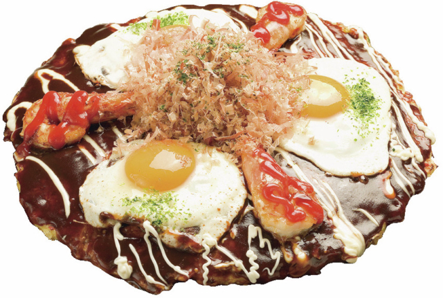 独自開発した自慢の食材「お好み焼 ゆかり 曽根崎本店」