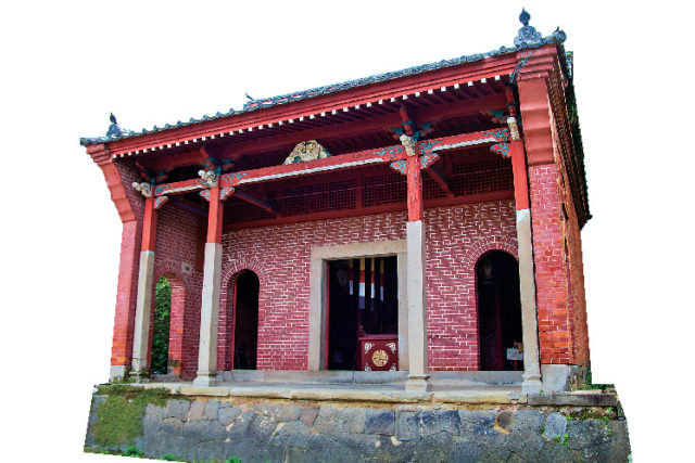 中国式の建造物が点々と建つ「唐人屋敷跡」