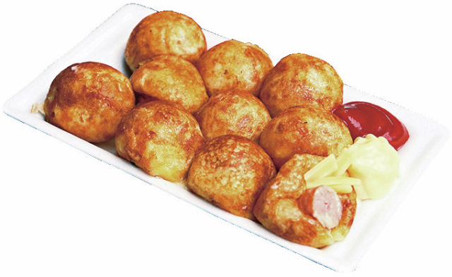 自家製粉の洋風たこ焼き「だいげん アメリカ村店」