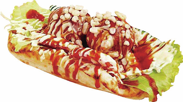 多彩な粉もんがそろう「たこやき座」