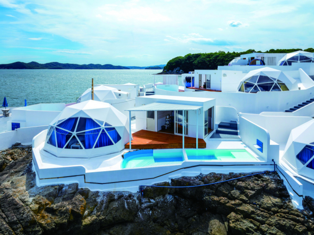 風光明媚な日生諸島の頭島で グランピングステイ「グランピングリゾート Setorini Bizen」