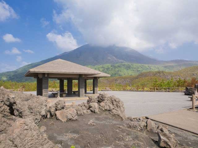 桜島ドライブ観光スポット④ 有村溶岩展望所