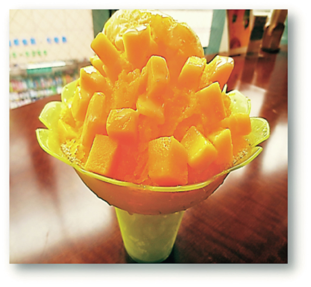 甘酸っぱくてフルーティー、マンゴー三昧の黄熊「カフェ彼女の家 天文館店」