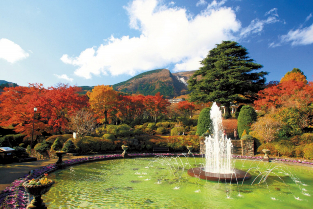 【箱根・強羅観光×箱根強羅公園】噴水池