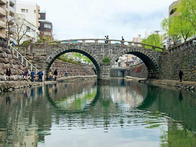 公会堂前電停から徒歩3分 眼鏡橋~寺町