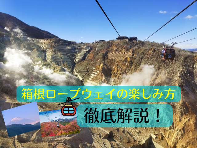 【箱根ロープウェイ】絶景続きの空中遊覧!見どころや楽しみ方を徹底解説!