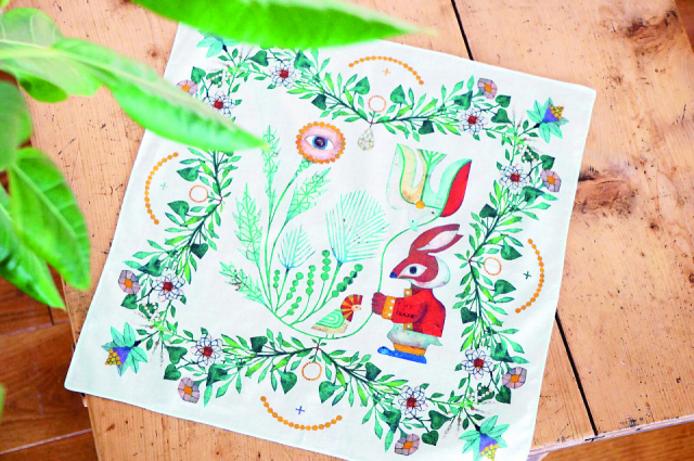 ロゴ入りのオリジナルグッズ「カフェ ラ リューシュ ギャラリー&ショップ」