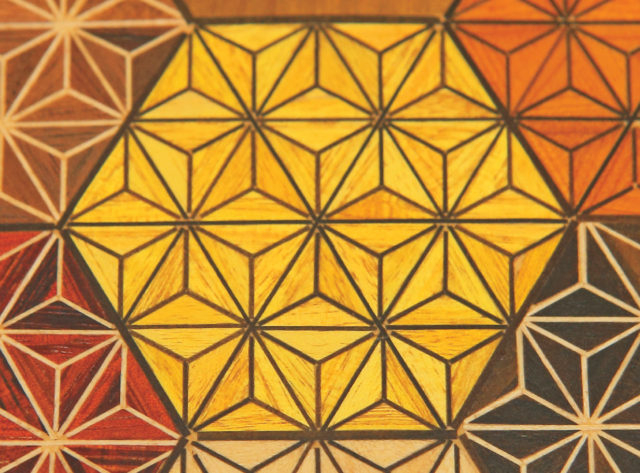 【箱根寄木細工講座】こちらが代表的な模様です