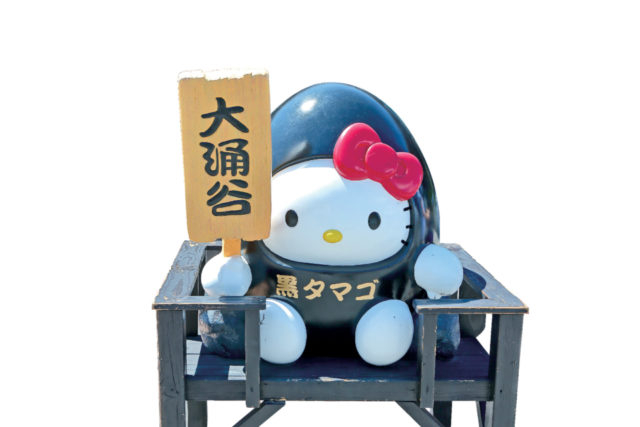 【大涌谷×観光】ユニークオブジェで記念撮影