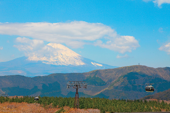 【大涌谷×見どころ】大涌谷駐車場から富士山の絶景を!