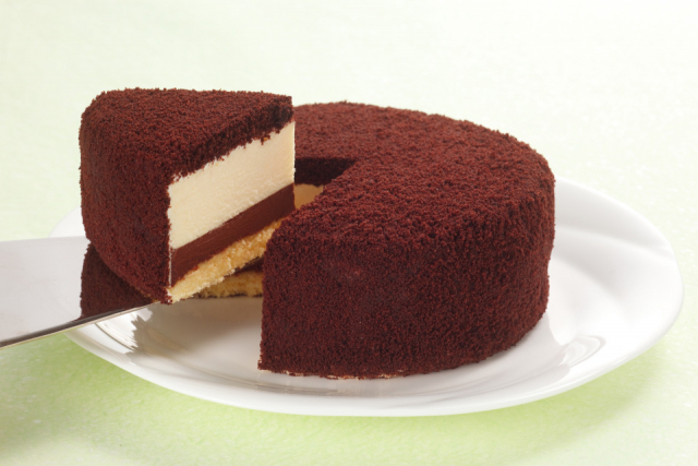 2層になったチーズーキ「ゆふふ 由布院駅前本店」