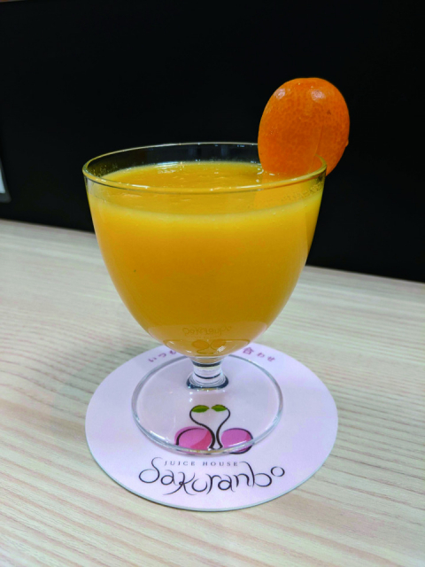 たまたま金柑ジュース 660円(テイクアウトは648円) 1月中旬頃~3月下旬頃