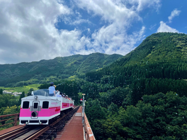 鉄橋から見下ろす風景は、スリリングだけど、すばらしい!