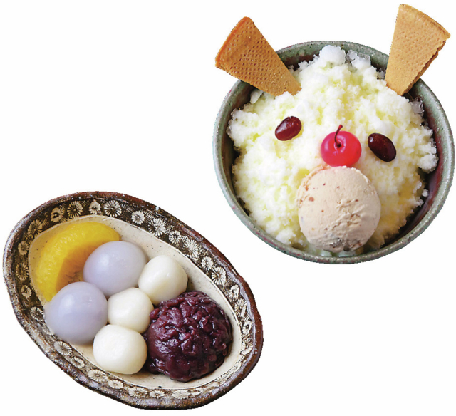 デコレートはセルフ! どんなしろくまができる?「菓々子横丁 茶房 珈花子」