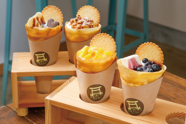 真珠パウダー入り!もちもち食感の絶品クレープ「伊勢クレープ」