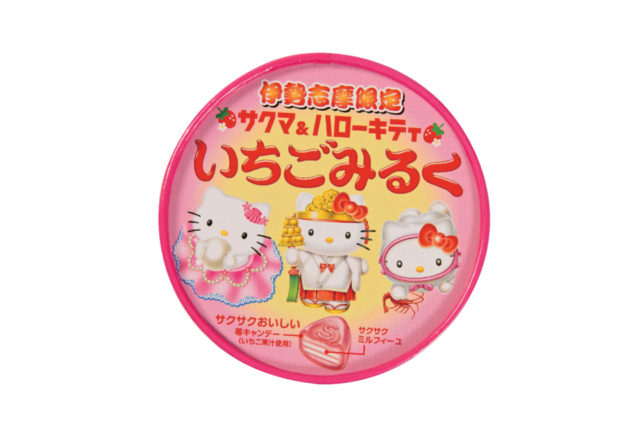 キティバージョンの丸い箱がキュート