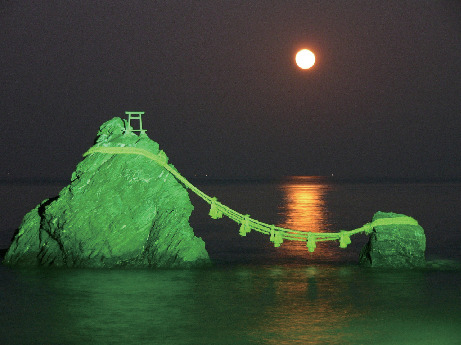 【二見興玉神社】夫婦岩のご来光