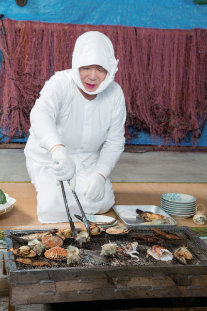 海女小屋体験 火場・広の浜