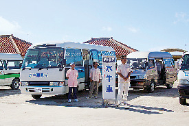 【竹富島で水牛車観光 】竹富港から水牛車観光の受付に行くには