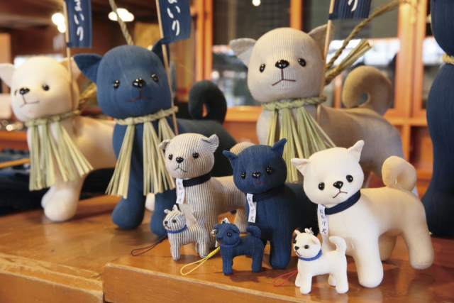 縞模様が勢ぞろい「もめんや藍」