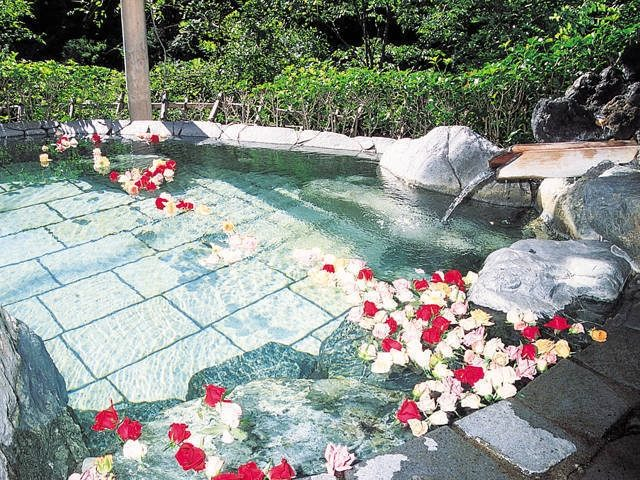 渓谷沿いにある源泉の湯「老神温泉湯元華亭」