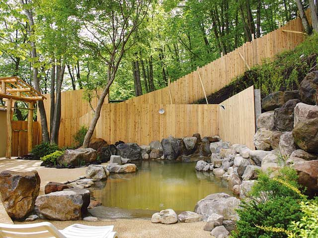 森に面した露天岩風呂を満喫「嬬恋高原温泉 つつじの湯」