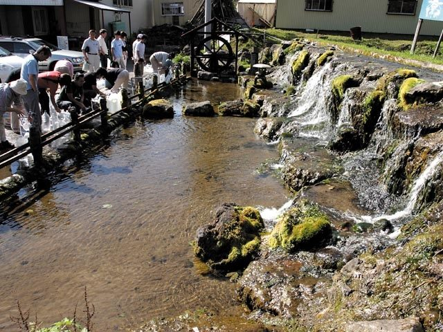 羊蹄山の湧き水