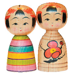 可憐で素朴な作並こけし「平賀こけし店」