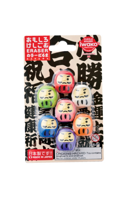 【群馬土産×ぐんまちゃんグッズ】カラーだるま消しゴム 360円